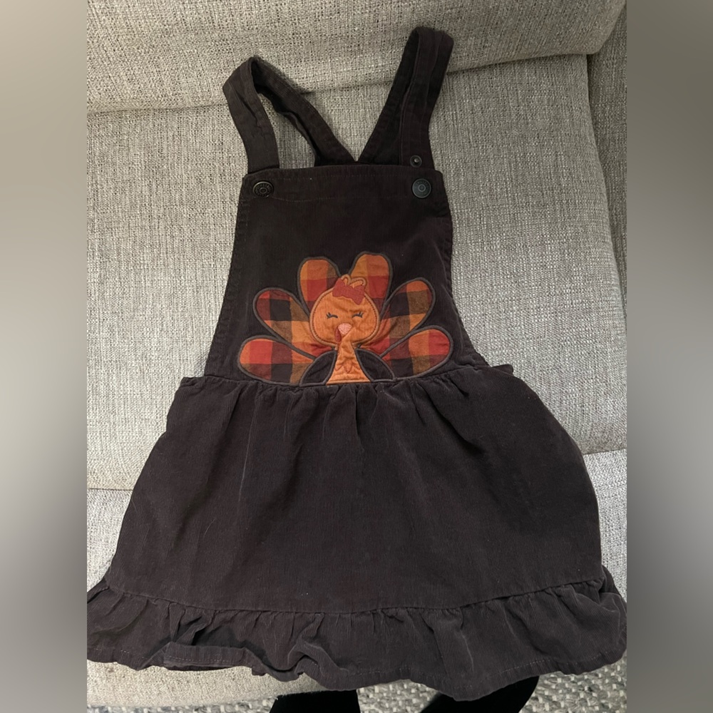 Gymboree Thanksgiving dress 5T turkey